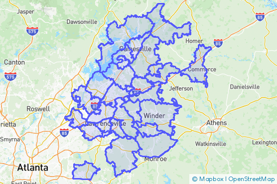 Service Area Map