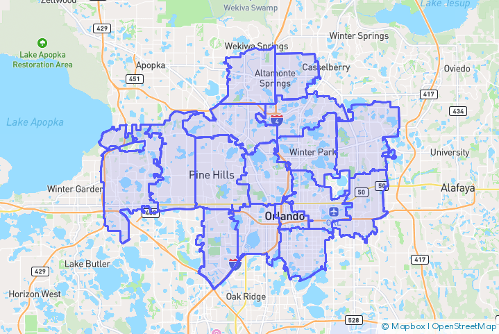Service Area Map
