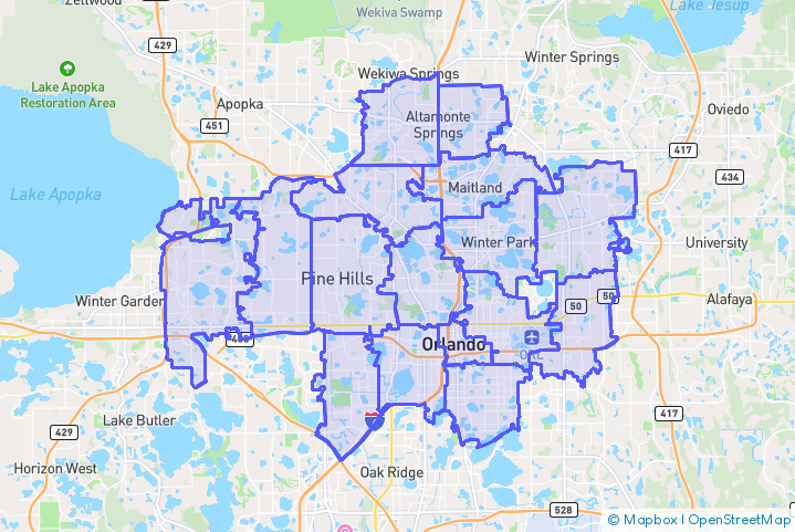 Service Area Map