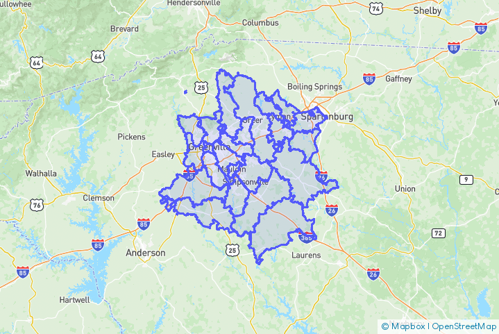 Service Area Map