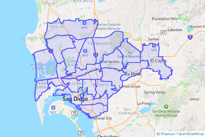 Service Area Map
