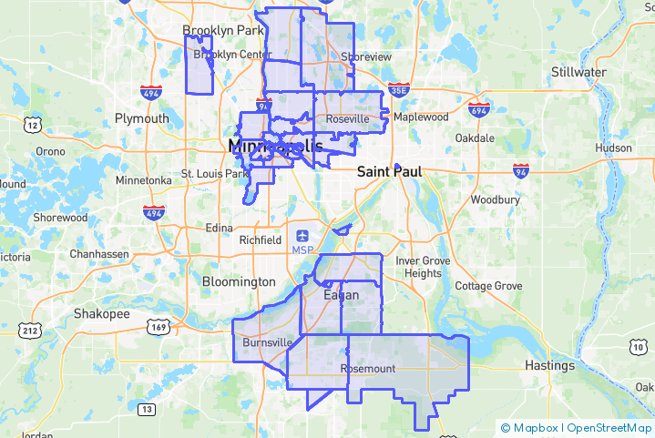 Service Area Map