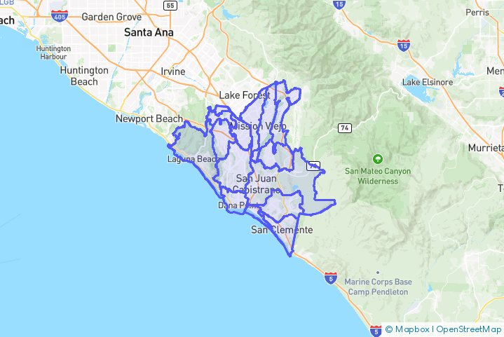 Service Area Map
