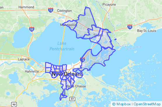 Service Area Map