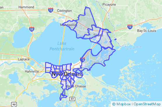 Service Area Map