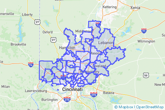 Service Area Map