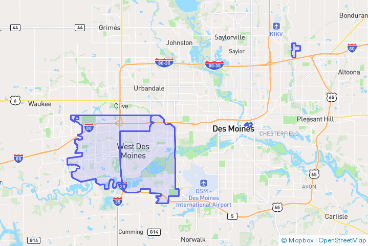 Service Area Map