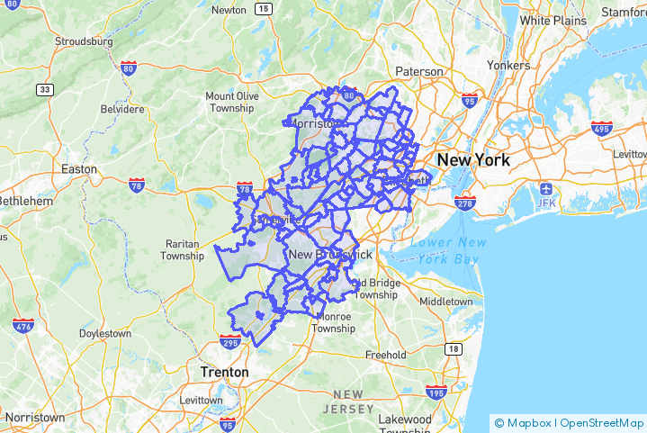 Service Area Map
