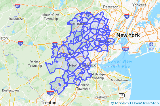 Service Area Map