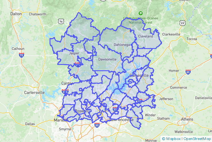 Service Area Map