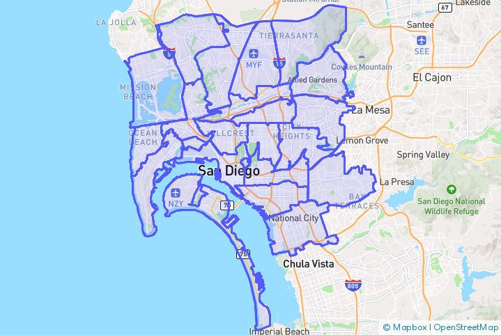 Service Area Map