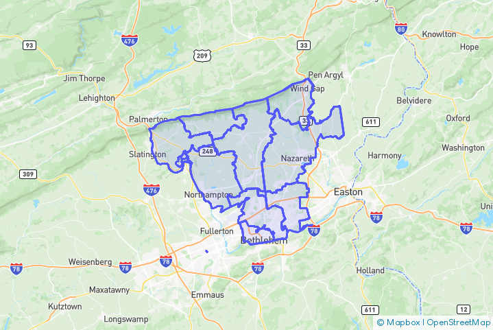 Service Area Map