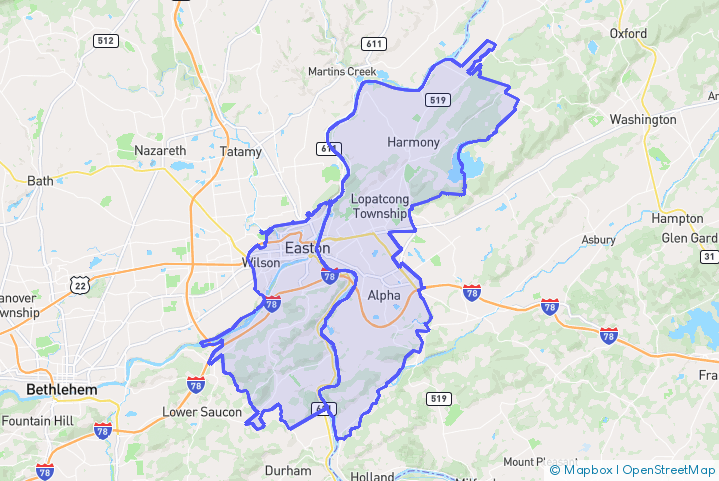 Service Area Map