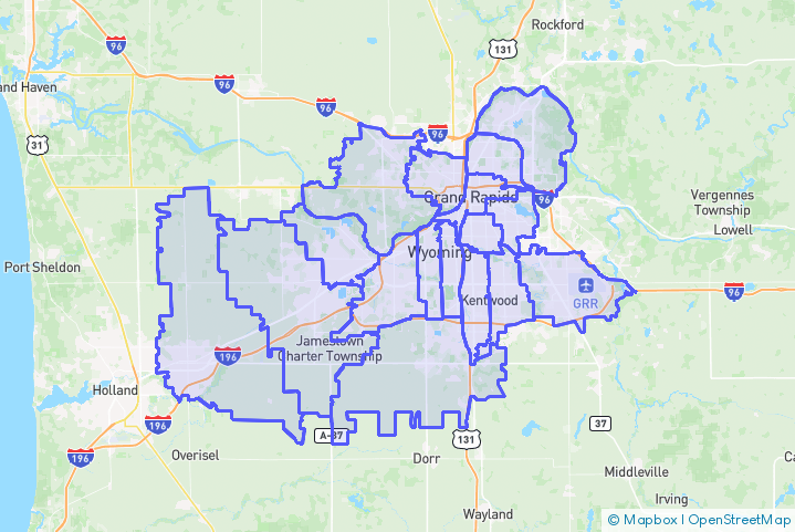 Service Area Map