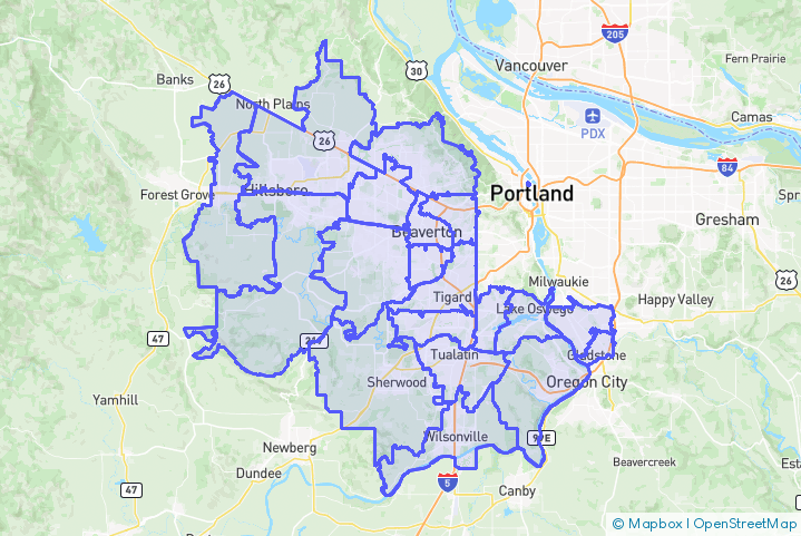 Service Area Map