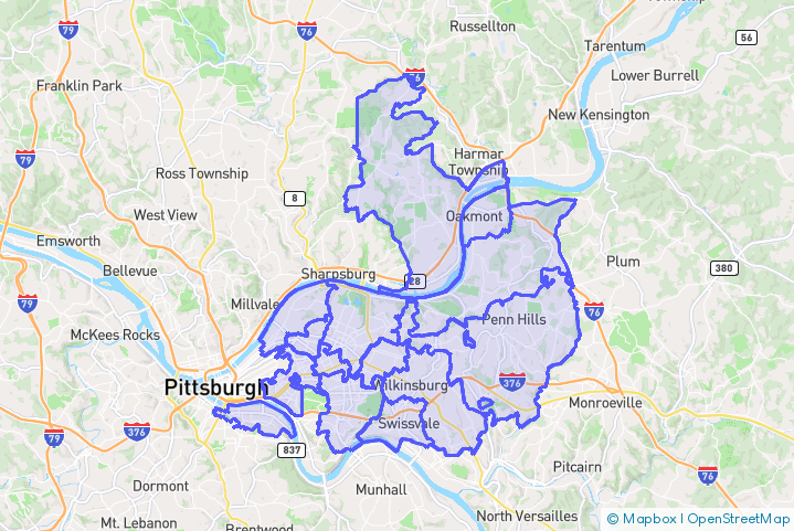 Service Area Map