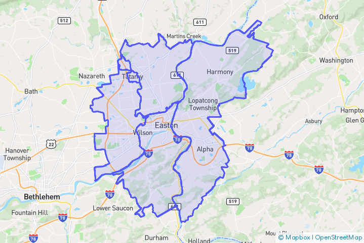 Service Area Map