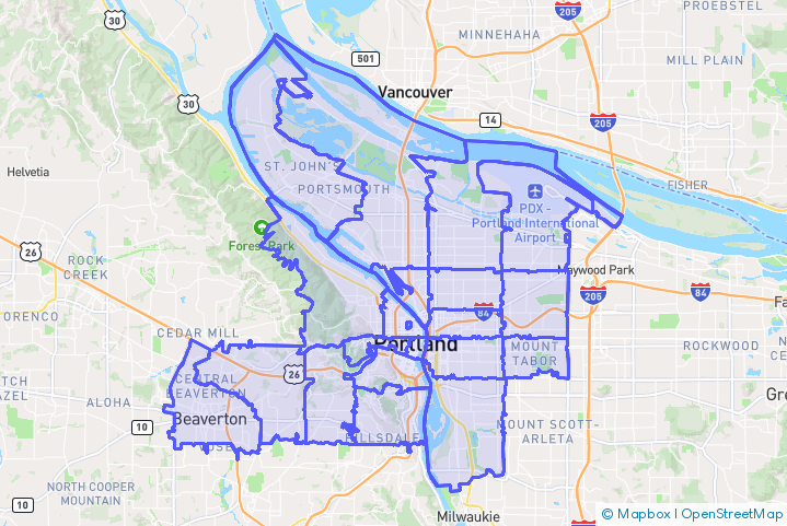 Service Area Map