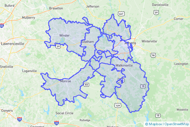 Service Area Map