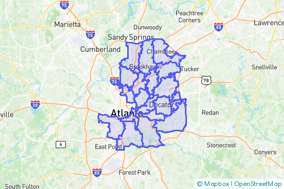 Service Area Map