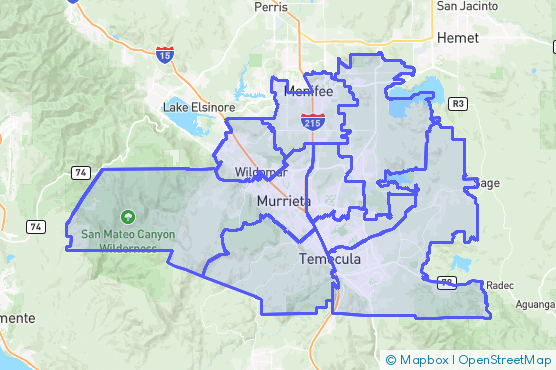 Service Area Map