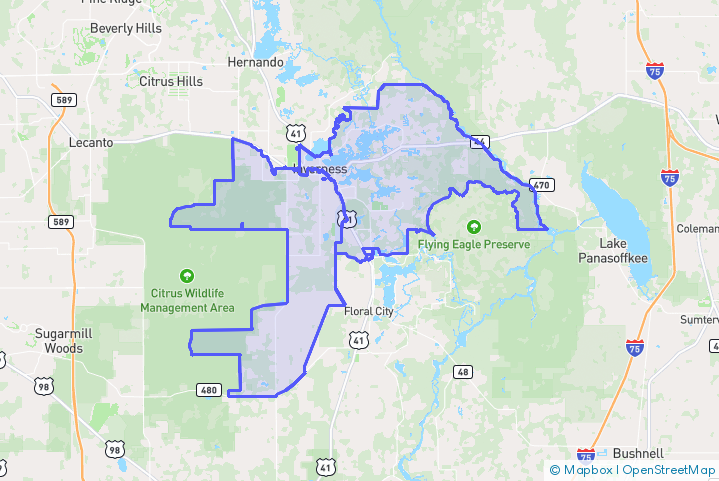 Service Area Map