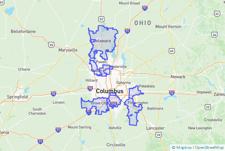 Service Area Map