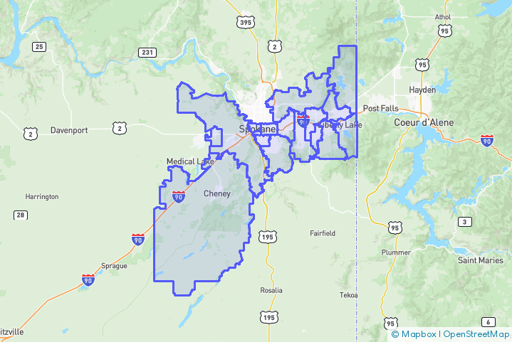 Service Area Map