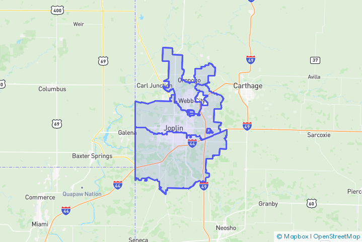 Service Area Map