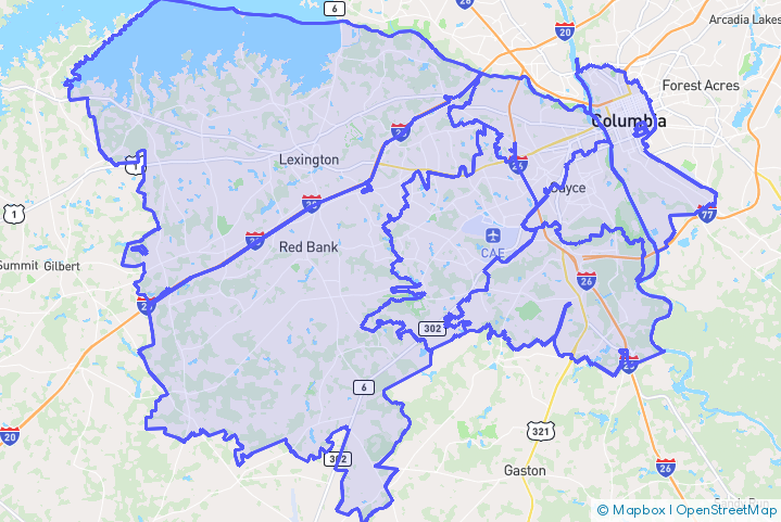 Service Area Map