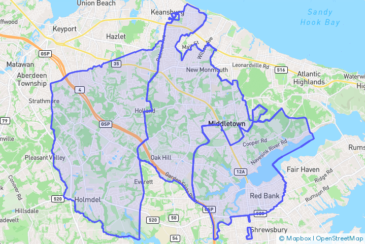 Service Area Map