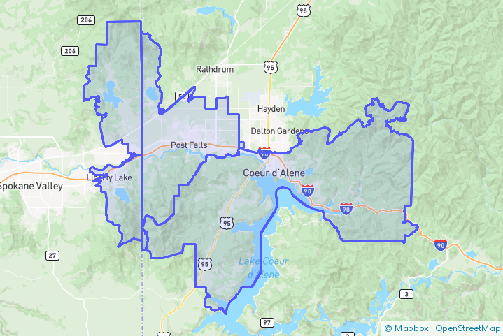 Service Area Map
