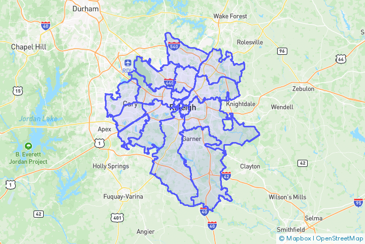 Service Area Map