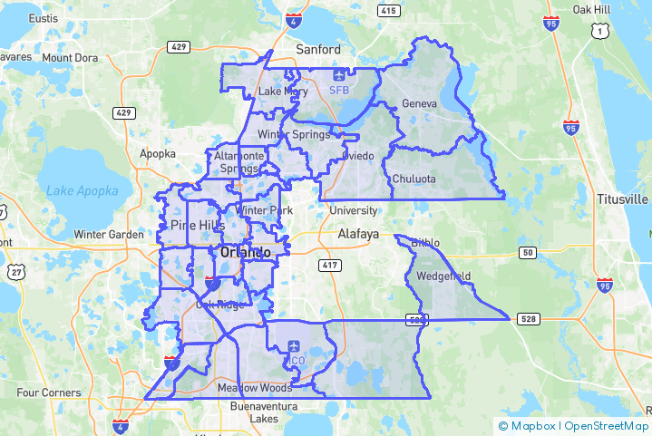 Service Area Map