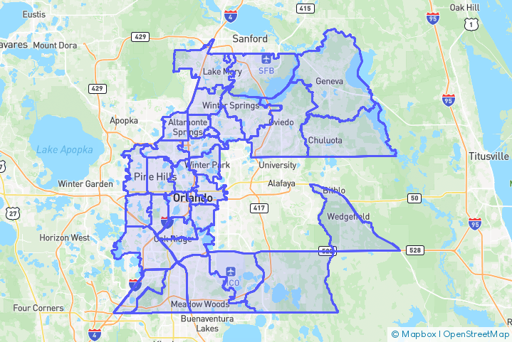 Service Area Map