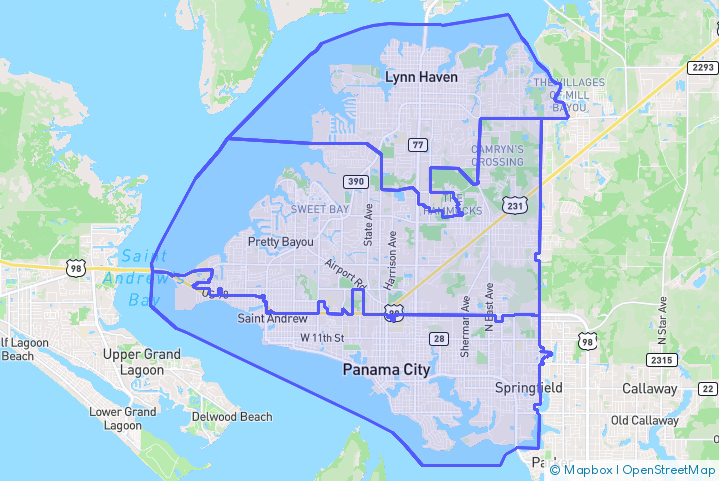Service Area Map