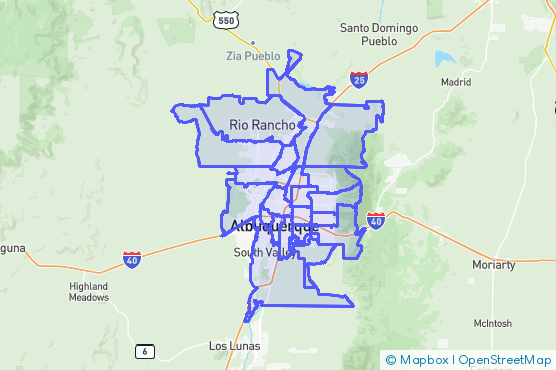 Service Area Map