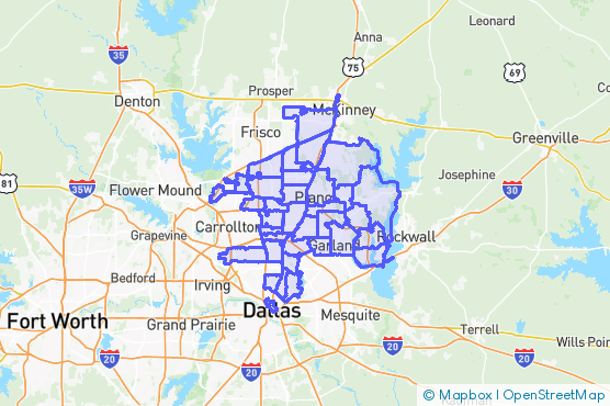 Service Area Map
