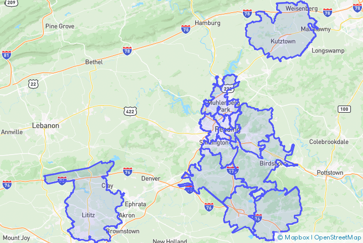 Service Area Map