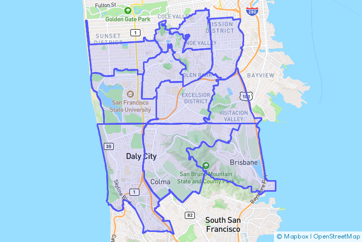 Service Area Map