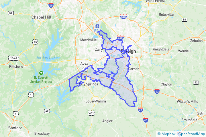 Service Area Map
