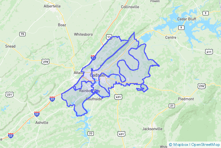 Service Area Map
