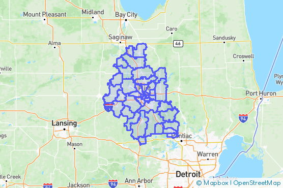 Service Area Map