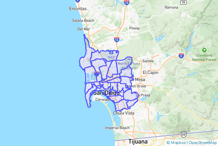 Service Area Map