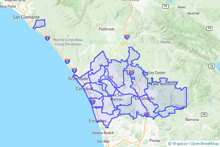Service Area Map