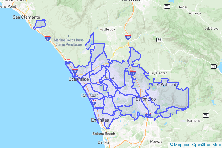 Service Area Map