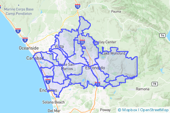 Service Area Map
