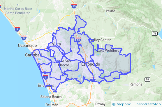 Service Area Map