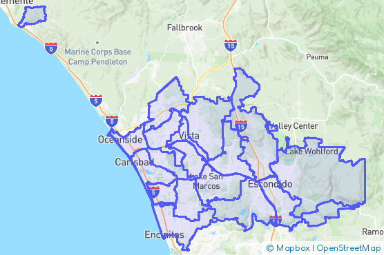 Service Area Map