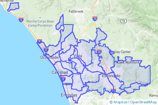 Service Area Map